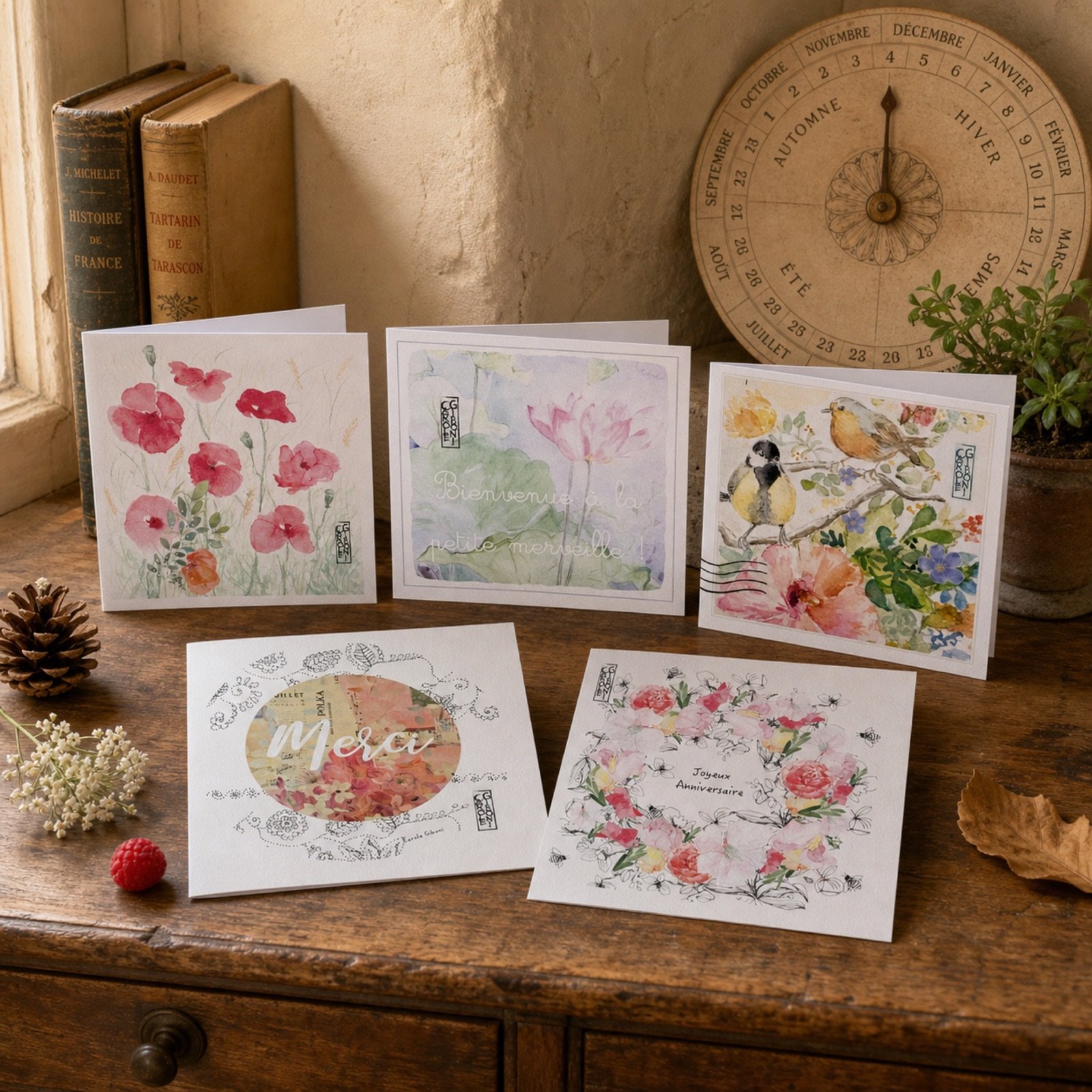 Mise en scène de la collection Au fil des saisons
